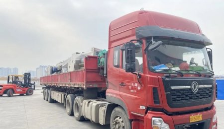 海科佳首套掛面主機研發(fā)產品完成試機使命，光榮返崗！